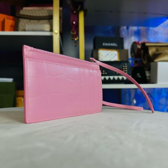 New in Box Balenciaga Pink Leather Neo Classic Wallet - Picture 7 of 14